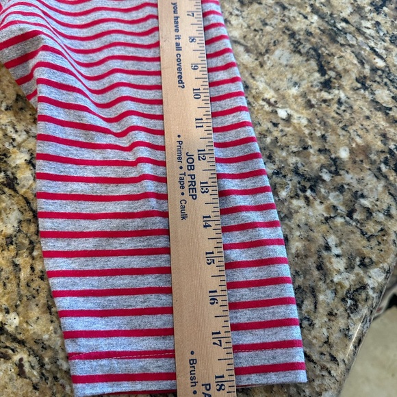 Disney Pooh vintage red and gray striped polo 3/4 sleeve shirt plus size 26/28W - Picture 6 of 7